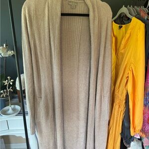 Barefoot Dreams long Cream Cardigan